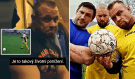 Kulturista, který nenávidí fotbalisty, si musel za trest natáhnout štulpny a vyběhnout na trávník