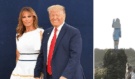 Manželce Trumpa postavili v rodném městě sochu. Vypadá jako šmoulinka nebo strašák do zelí