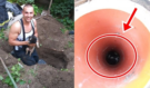 Hasiči z řad dobrovolníků zachránili nešťastně uvězněné štěně z kanalizačního potrubí