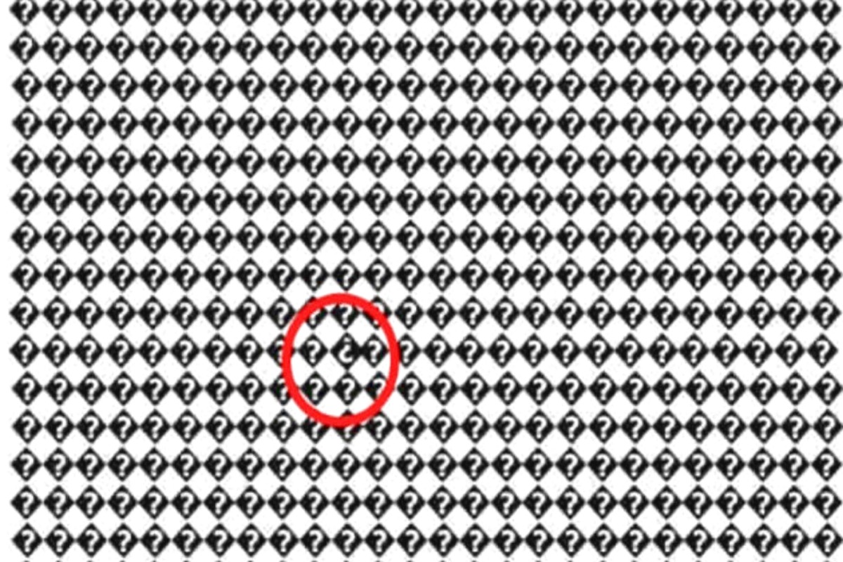 Řešení vizuálního testu s otazníky