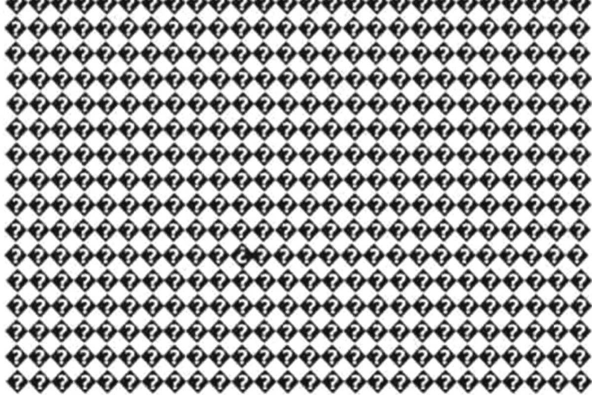 Vizuální test s otazníky